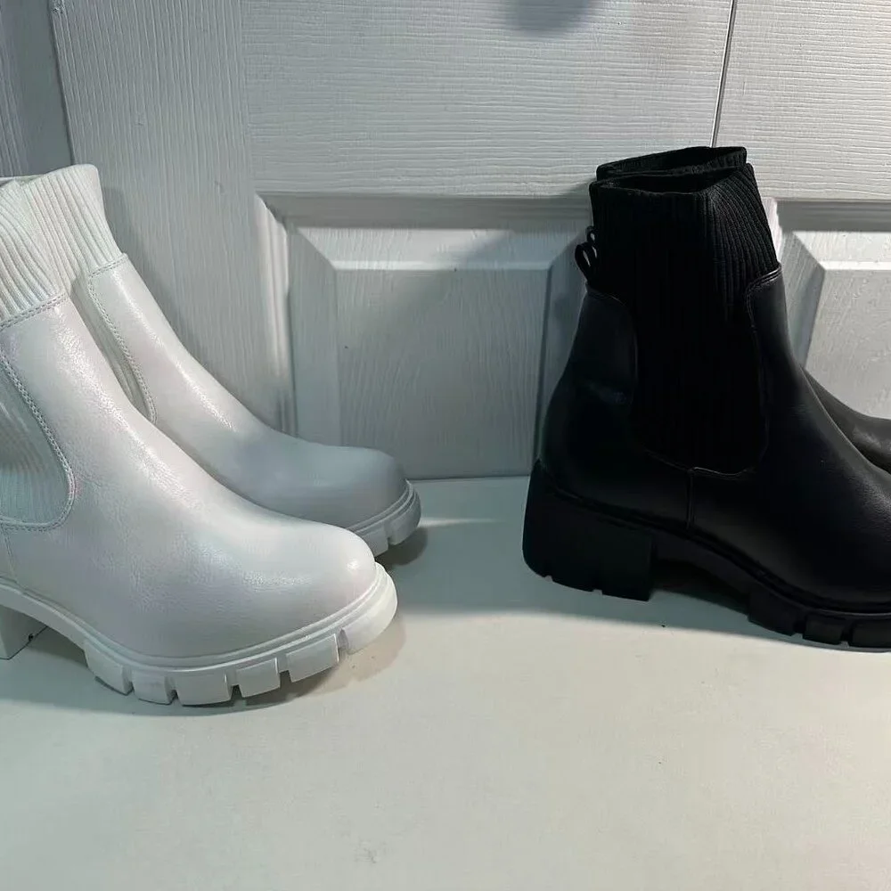 Women's Chelsea Ankle Boots Booties （black） - Picture 8 of 8